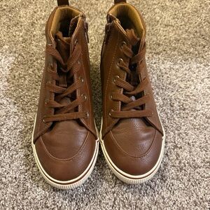 Cat & Jack Tan Lace-Up Kids Boots
